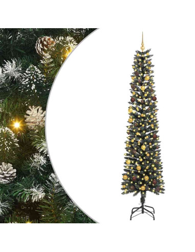 Albero di Natale artificiale con 300 LED Verde 240 cm