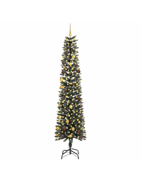Albero di Natale artificiale con 300 LED Verde 240 cm