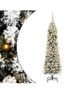 Albero di Natale artificiale Bianco 210 cm 2