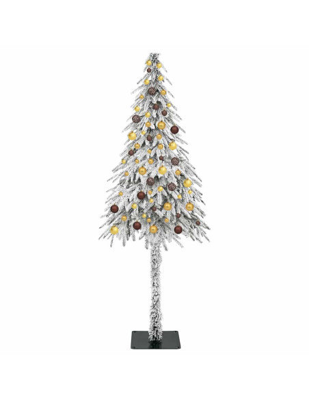 Albero di Natale con 300 LED Bianco 210 cm PE e Acciaio