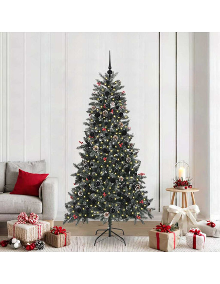 Albero di Natale artificiale con 300 LED Verde 210 cm
