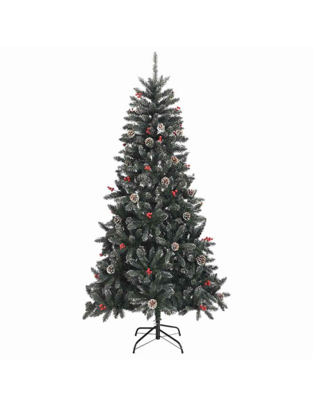 Albero di Natale artificiale con 300 LED Verde 210 cm