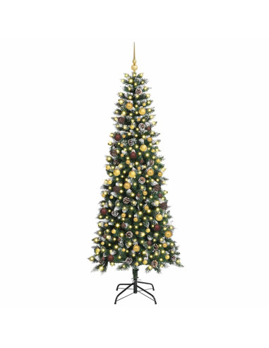 Albero di Natale artificiale con 300 LED Verde 240 cm