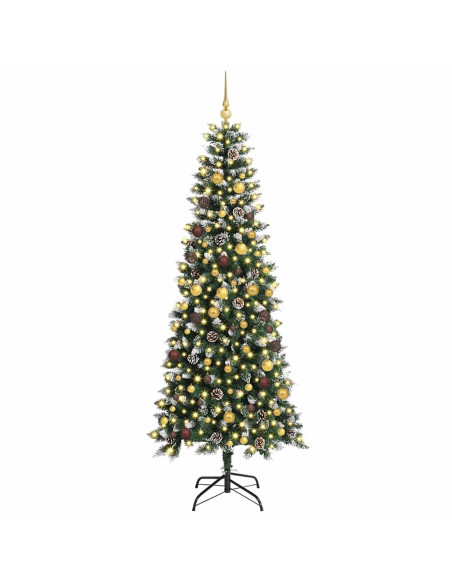 Albero di Natale artificiale con 300 LED Verde 240 cm