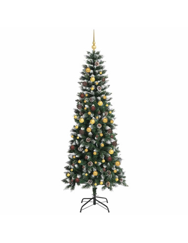 Albero di Natale artificiale con 300 LED Verde 240 cm