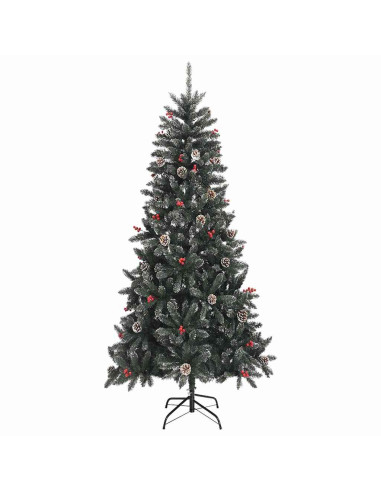 Albero di Natale artificiale con 300 LED Verde 210 cm