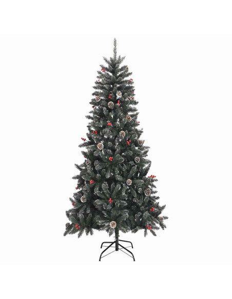 Albero di Natale artificiale con 300 LED Verde 210 cm
