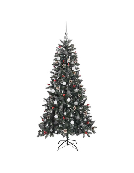 Albero di Natale artificiale con 300 LED Verde 210 cm
