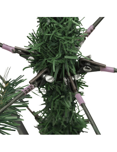 Albero di Natale Artificiale Incernierato con Pigne 210 cm