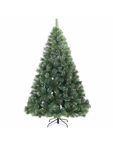 Albero di Natale artificiale con 300 LED Verde 210 cm PE e PVC