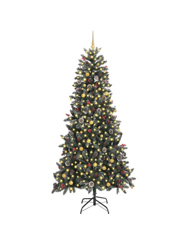 Albero di Natale artificiale con 300 LED Verde 240 cm