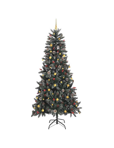 Albero di Natale artificiale con 300 LED Verde 240 cm