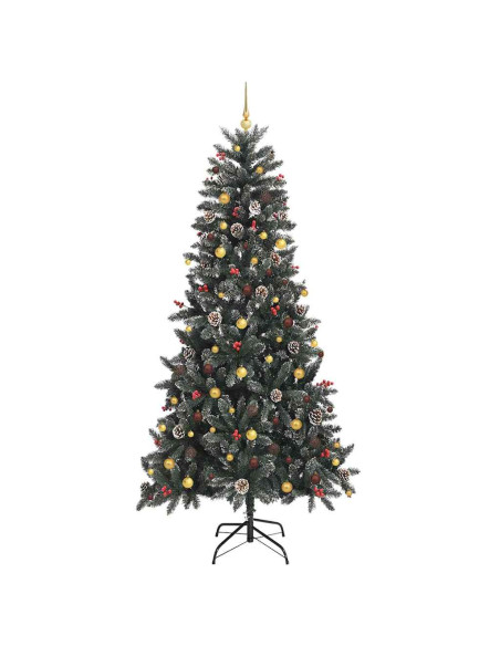 Albero di Natale artificiale con 300 LED Verde 240 cm