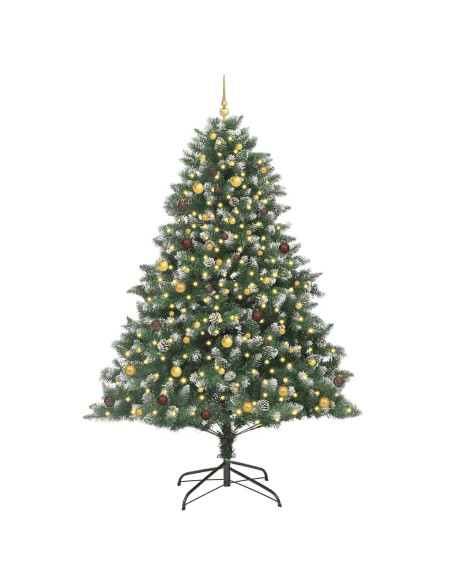 Albero di Natale artificiale con 300 LED Verde 240 cm
