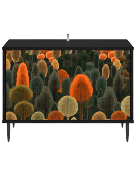Mobile TV ZAANDAM 69 x 33 x 50,5 cm Rovere Nero