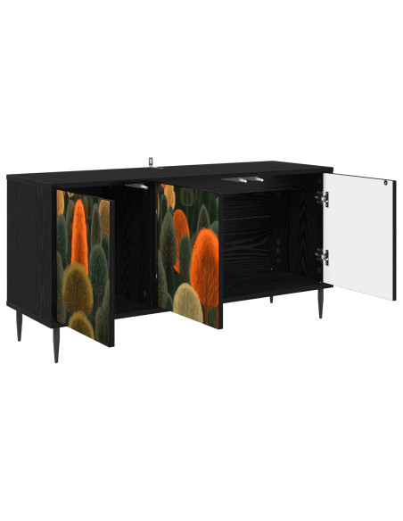 Mobile TV ZAANDAM 102 x 33 x 51 cm Rovere Nero