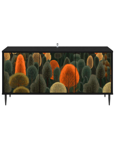 Mobile TV ZAANDAM 102 x 33 x 51 cm Rovere Nero