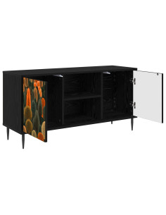 Mobile TV ZAANDAM 102 x 33 x 51 cm Rovere Nero 2