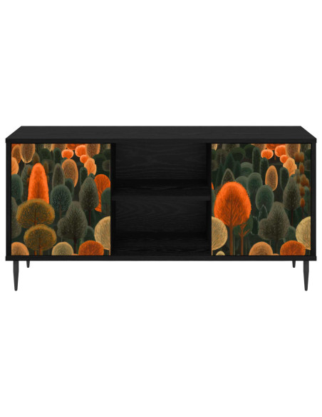 Mobile TV ZAANDAM 102 x 33 x 51 cm Rovere Nero
