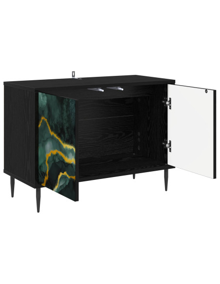 Mobile TV WIJHE 69 x 33 x 50,5 cm Rovere Nero