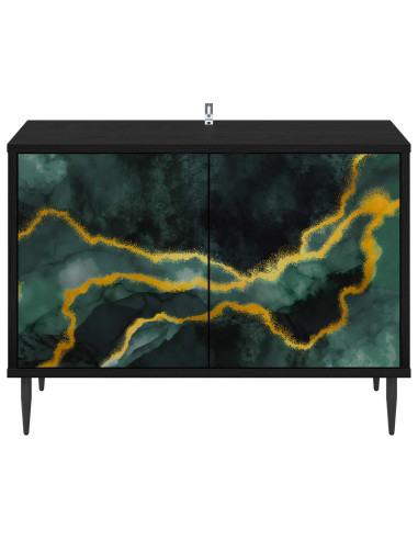 Mobile TV WIJHE 69 x 33 x 50,5 cm Rovere Nero