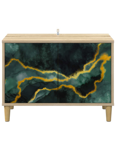 Mobile TV WIJHE 69 x 33 x 50 cm Sonoma Legno ingegnerizzato