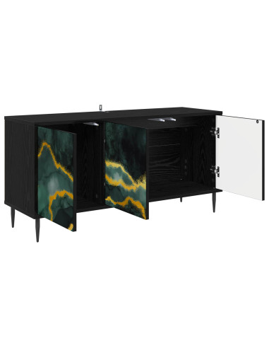 Mobile TV WIJHE 102 x 33 x 51 cm Rovere Nero