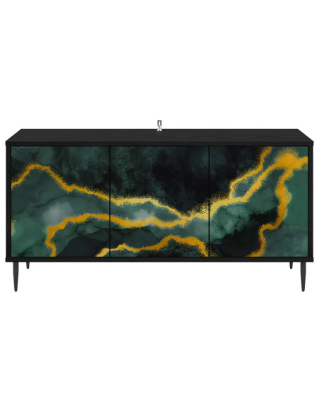 Mobile TV WIJHE 102 x 33 x 51 cm Rovere Nero