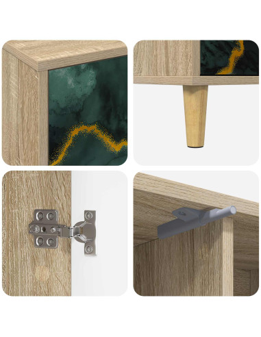Mobile TV WIJHE 102 x 33 x 50 cm Sonoma Legno ingegnerizzato