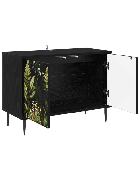 Mobile TV RHENEN 69 x 33 x 50,5 cm Rovere Nero