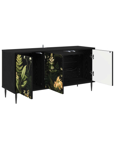 Mobile TV RHENEN 102 x 33 x 51 cm Rovere Nero