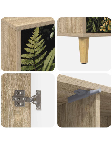 Mobile TV RHENEN 102 x 33 x 50 cm Sonoma Legno ingegnerizzato