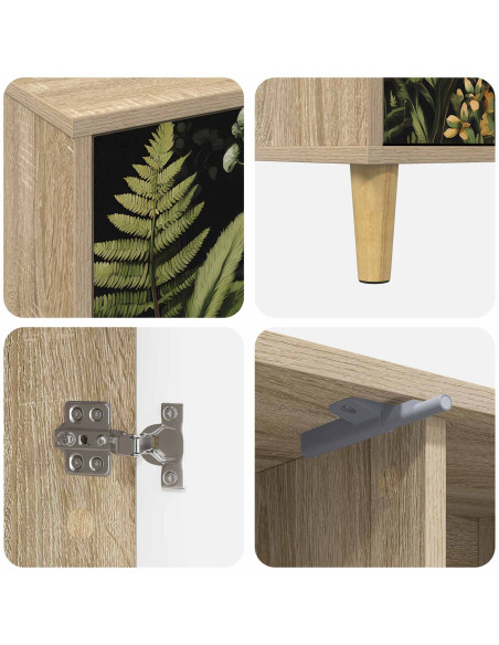 Mobile TV RHENEN 102 x 33 x 50 cm Sonoma Legno ingegnerizzato