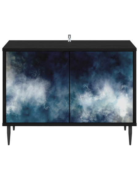 Mobile TV RAALTE 69 x 33 x 50,5 cm Rovere Nero