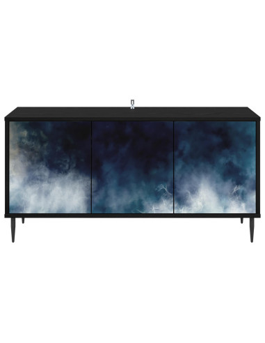Mobile TV RAALTE 102 x 33 x 51 cm Rovere Nero