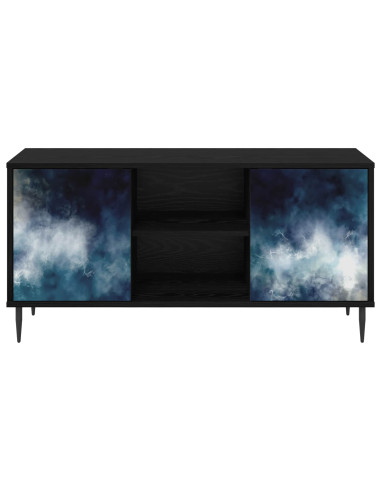 Mobile TV RAALTE 102 x 33 x 51 cm Rovere Nero