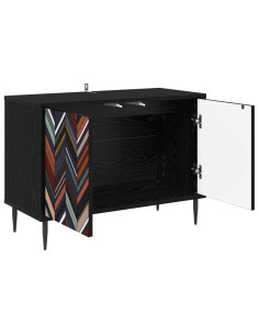 Mobile TV OMMEN 69 x 33 x 50,5 cm Rovere Nero 2