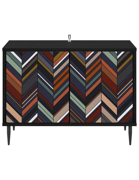 Mobile TV OMMEN 69 x 33 x 50,5 cm Rovere Nero