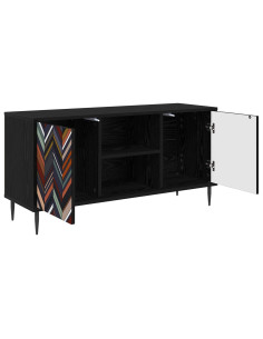 Mobile TV OMMEN 102 x 33 x 51 cm Rovere Nero 2