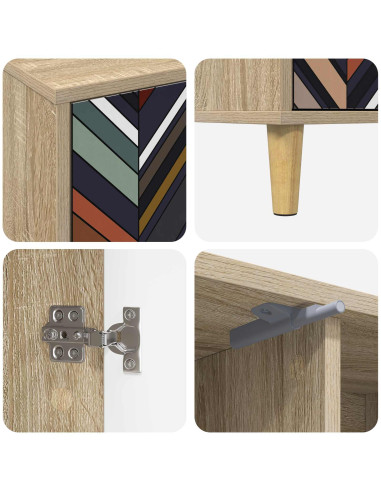Mobile TV OMMEN 102 x 33 x 50 cm Sonoma Legno ingegnerizzato