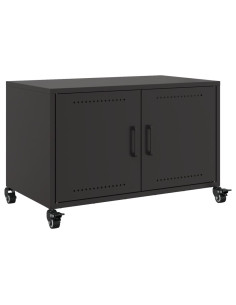 Mobile TV Nero 68x39x43,5 cm in Acciaio 2