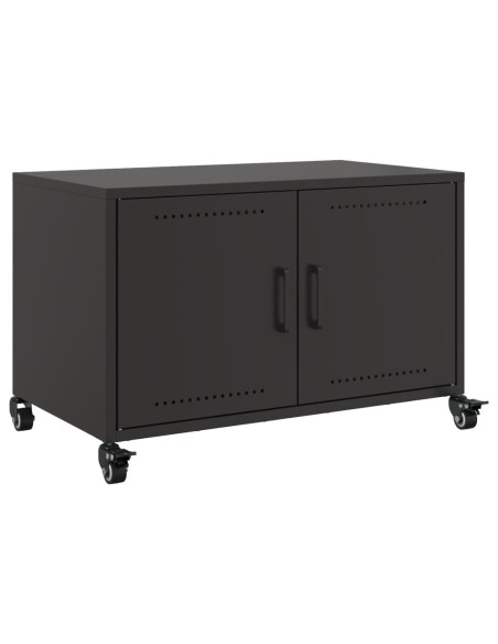 Mobile TV Nero 68x39x43,5 cm in Acciaio