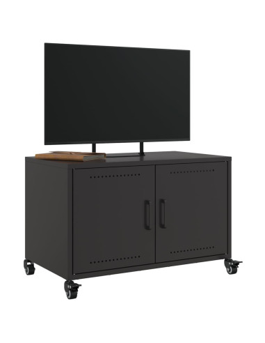 Mobile TV Nero 68x39x43,5 cm in Acciaio
