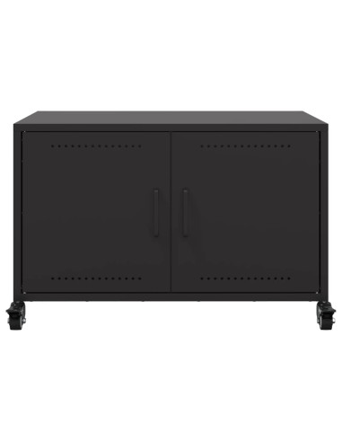 Mobile TV Nero 68x39x43,5 cm in Acciaio