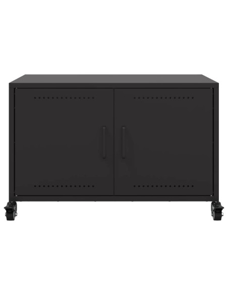 Mobile TV Nero 68x39x43,5 cm in Acciaio