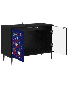 Mobile TV MAINZ 69 x 33 x 50,5 cm Rovere Nero 2