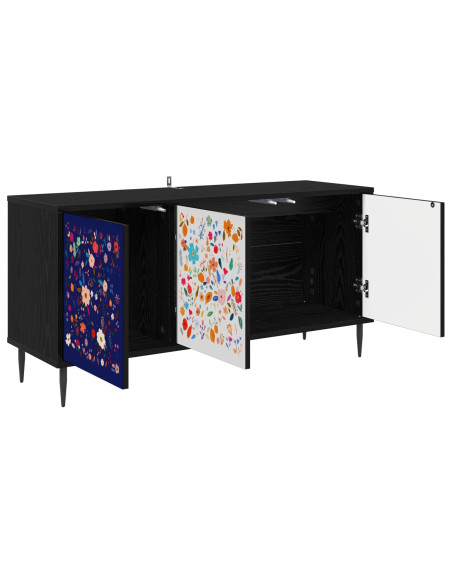 Mobile TV MAINZ 102 x 33 x 51 cm Rovere Nero