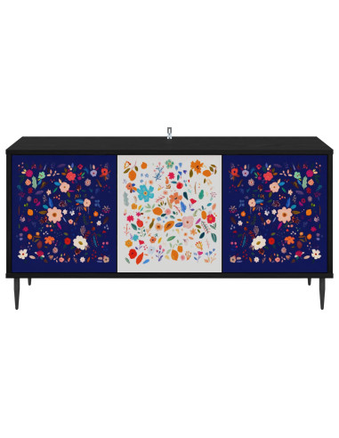 Mobile TV MAINZ 102 x 33 x 51 cm Rovere Nero