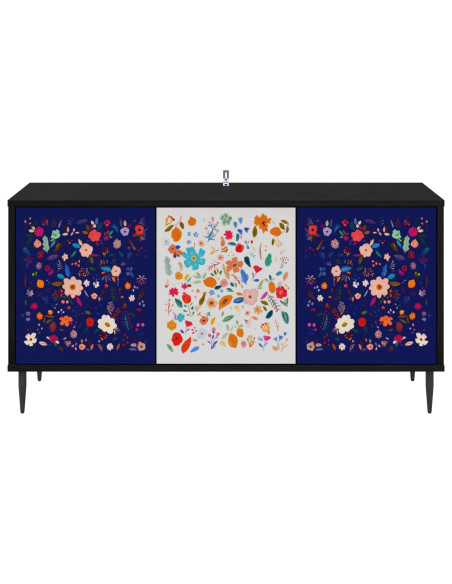 Mobile TV MAINZ 102 x 33 x 51 cm Rovere Nero
