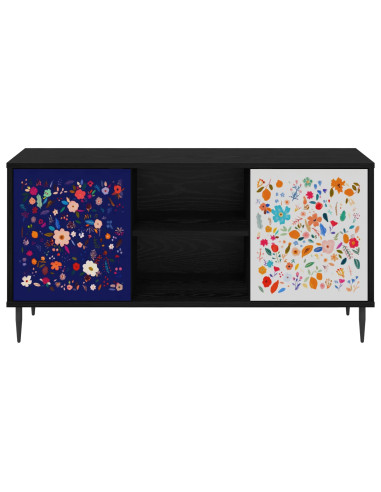 Mobile TV MAINZ 102 x 33 x 51 cm Rovere Nero